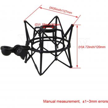 Yibuy Zylinder Spinne Halter für Newman Mikrofone