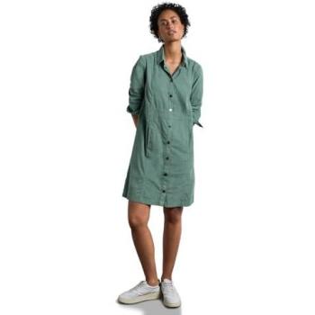STREET ONE Cordkleid aus 100% Baumwolle in Seafoam Green, Größe 40