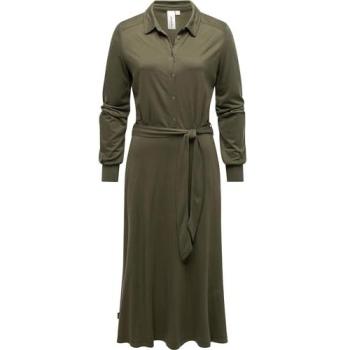 Ragwear „Plantee“ Maxikleid – Damen, S – Viskose-Elasthan-Bluse
