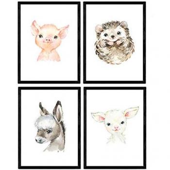 Pack Infantil: Cabra, Erizo, Cerdo y Burro