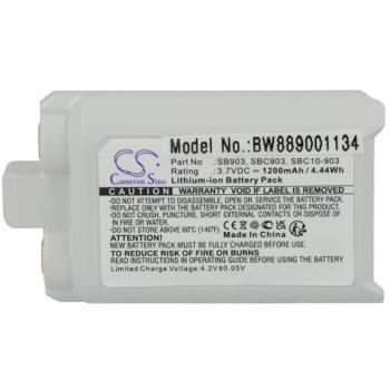 Batterie Li-ion 1200mAh pour Shure 95A36606, SB903, SBC10-903, SBC903
