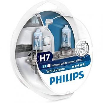 Philips H7 12V 55W PX26d WhiteVision 2er-Set mit 2xW5W