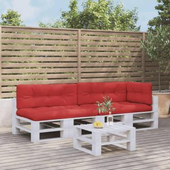 Palette Cushion Set – 5 Red Fabric Cushions