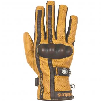 Helstons Eagle Guantes de Rueda Oro con Agujeros M/L