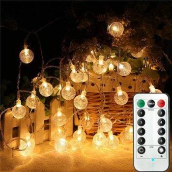 LED Ball String Lights with Remote Control