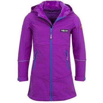Abrigo Softshell Niña Trollkids Aurland Fucsia/Azul Talla 14
