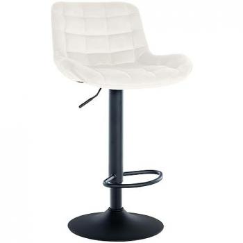 Tabouret Crema Tover en velours pour bar