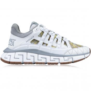 Versace Sneakers Donna Trigreca 1004182 D014H – Colori Bianco, Grigio e Oro