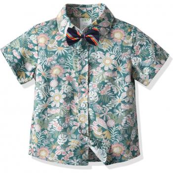 Freundliches Kurzarmhemd für Babys mit Blumenmuster