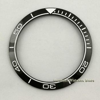 40mm Goutent Black Watch Bezel Insert for 43mm Men's Automatic Watches