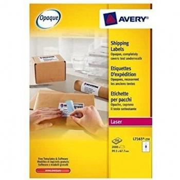 Avery L7165-250 2000 stuks etiketten 99.1x67.7mm wit