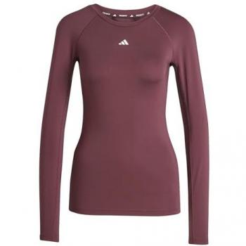 Top d'Entraînement Adidas Techfit Bordeaux-Rouge Femme L