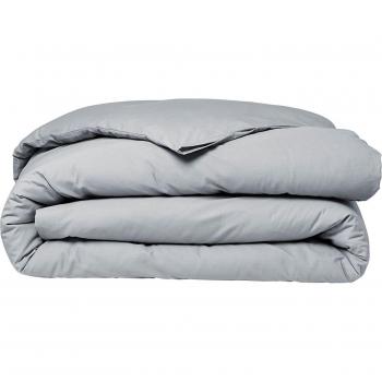 Completo Letto Prestige 220 x 240 cm Percalle Macramè Grigio Acciaio