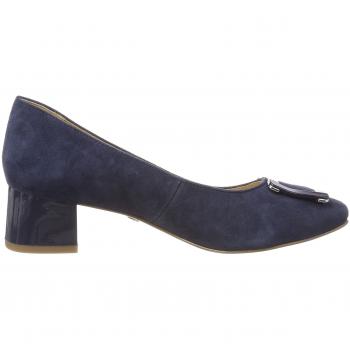 CAPRICE Elodie Damen Pumps, Blau (Ocean Suede 857)
