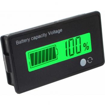 Kapazitätsanzeige LCD Voltmeter für 12V/24V/36V/48V Blei-Säure und Lithium-Batterien