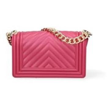 Borsa mini a tracolla Flat S ciliegia vegana