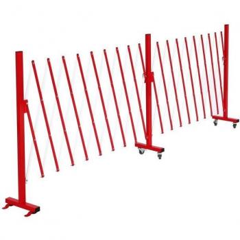 Gartenzaun MCW B34‑R – Kunststofffüße, niveau‑regulierend