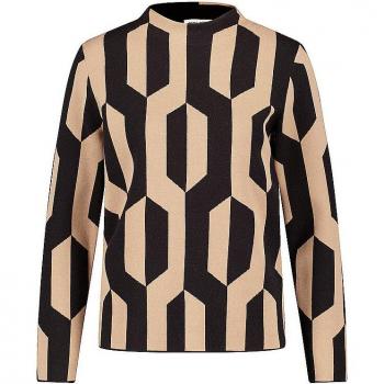 GERRY WEBER Damen Langarmshirt Camel Größe 42