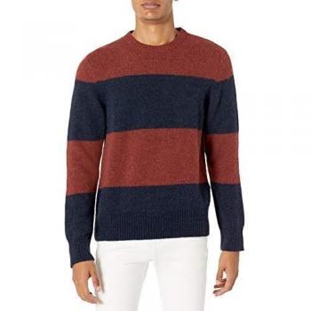 Nudie Jeans Hampus Alpaca Block Stripe Pullover für Erwachsene, Navy, Klein