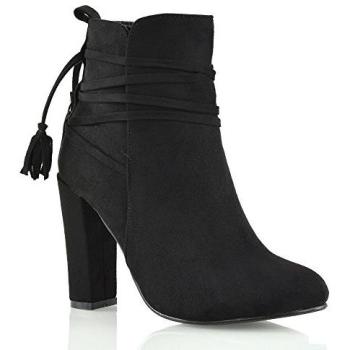 Women's Jamie Tassel Hook Block High‑Heel Shoes