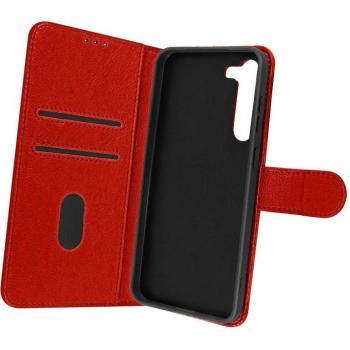 Custodia Samsung Galaxy S23 Plus Rossa con Portacarte e Funzione Supporto