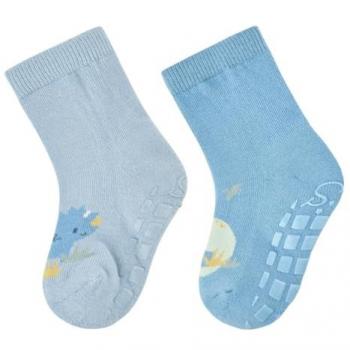 ABS‑Socken „Stil der Sterne“ – 2er Dino‑Pack, blau, 21, Jungenmodell