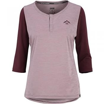 IXS Frauen‑Radtrikot Carve X 3/4 Henley – Rosa (38)