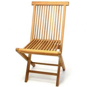 Klappbarer Teakholz Gartenstuhl