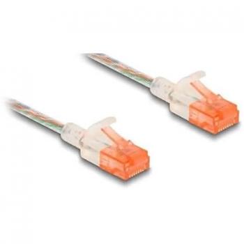 Delock Cat.6A U/UTP Slim Patch Lead 1m Clear