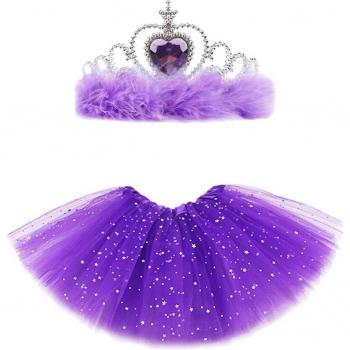 Falda de Tul para Bebé con Diadema de Princesa