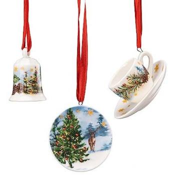 Set Festivo 2023: 3 Tazze, Piatti e Campane da Decorare