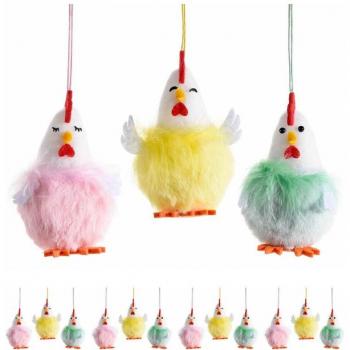Maruccia Frittella – Set decorativo di galline di pelo