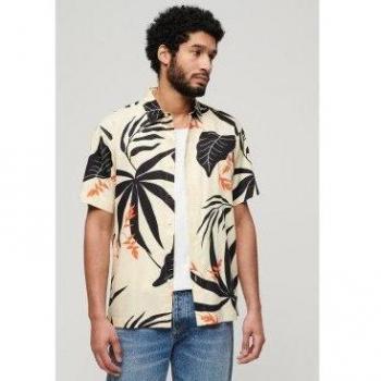Chemise Hawaïenne Homme Superdry, Taille XL, Couleur Blanc
