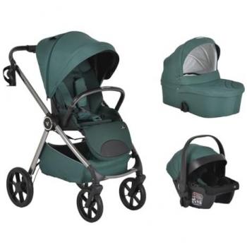 Moni Green Pine Passeggino Trio 3‑in‑1