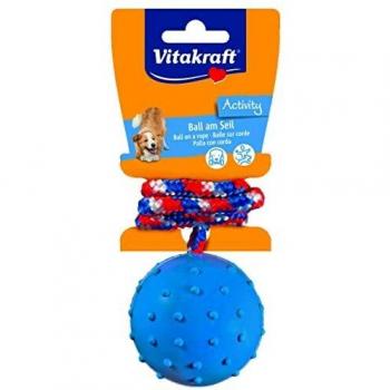 Tennis canine en caoutchouc robuste avec corde – Vitakraft
