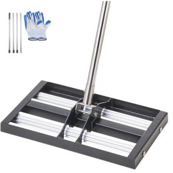 Rastrillo Vevor Suelo Metal Resistente Ajustable 63,4″