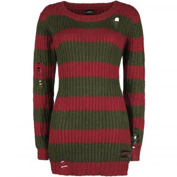 A Nightmare on Elm Street – exklusiver EMP-Merchandise‑Pull: Freddy, rot/grün, Größe L