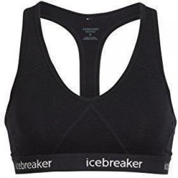 Icebreaker Sprite Racerback Bra Brassière Femme, Black, Taille L