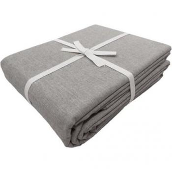 Ege Organics Kopfkissenbezug Poplin, Bio Baumwolle, 40 x 80 cm, Braun Melange