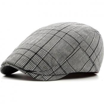 Gorra Ajustable de Tweed Gris para Hombre