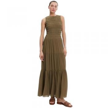 MK Vestido Verde Tirantes de Georgette