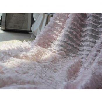 DIY Sewing Chiffon with Three-Dimensional Wave Pattern