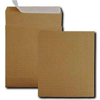 Pochettes brunes en papier kraft armé avec 3 soufflets extensibles de 70 mm, format 280 x 365 mm, 50 pièces
