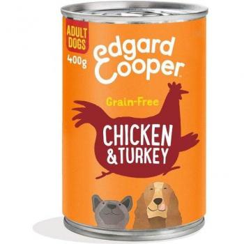 Edgard & Cooper Latas de Pollo y Pavo para Perros Adultos 6 x 400 g