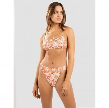 Bikini Crop Rosa con Diseño Floral Rhythm