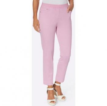 Pantalon 7/8 rose Helline en coton 38