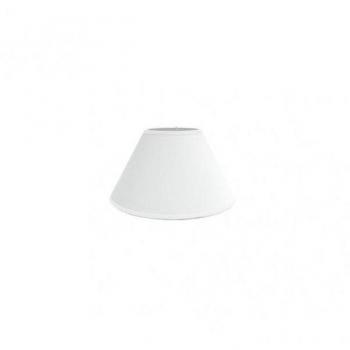 Lampada E27 Schermo Bianco 20dx10dx13h Conico Chiuso