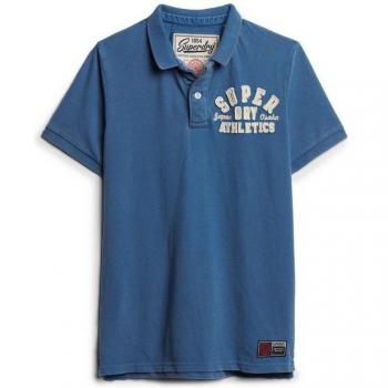 Superdry Polo Manica Breve Vintage Blu Voltage XL
