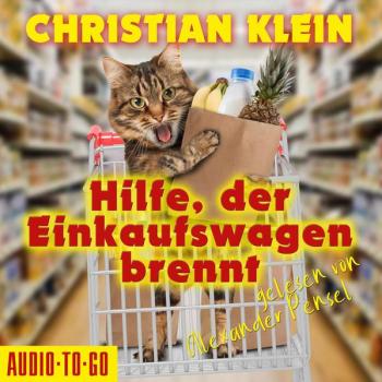 Hilfe der Einkaufswagen brennt