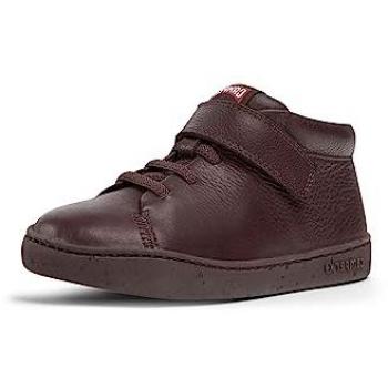 Botines Camper Peu Touring K900251-017 de Piel Lisa Burdeos para Niños, Talla 35